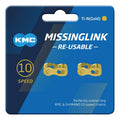 Missinglink KMC 10R Ti-N Gold 2 pz., per catene da 5,88mm, 10vel., oro