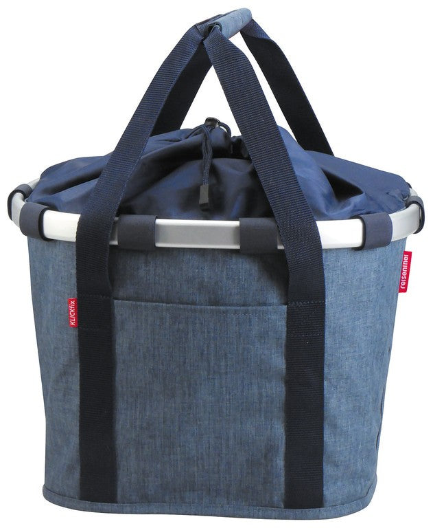 Borsa City KLICKfix Bikebasket twist blue, 35x28x26cm,15l, 800g