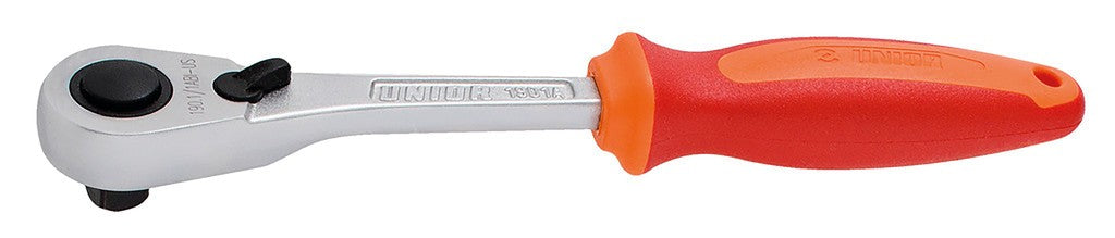 Cricchetto reversibile 1/2" Unior rosso, bloccabile - 190.1/1ABI-US