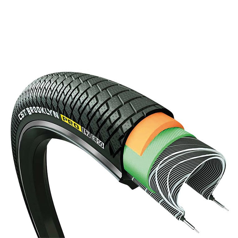 Copertone Babboe CST Brooklyn PRO 20", 20x2.15, 55-406, nero