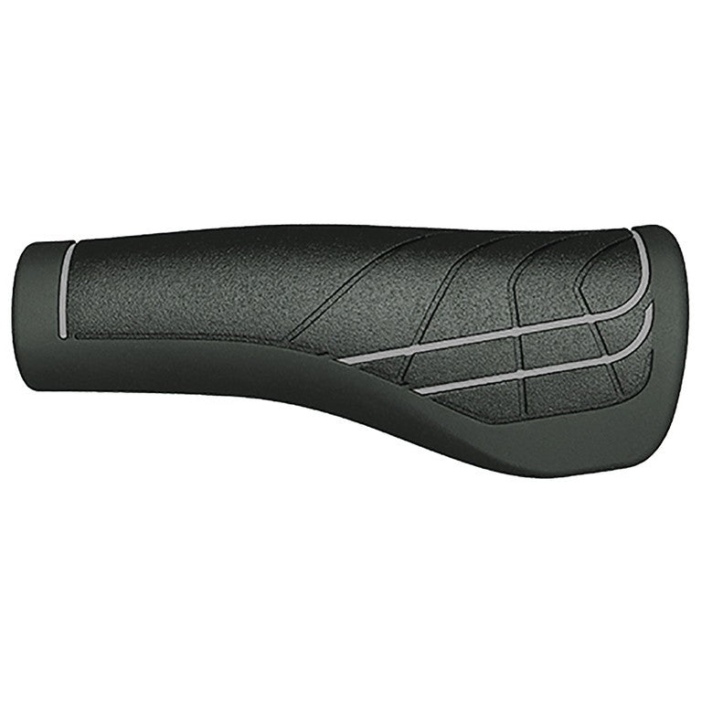 Manopole HERRMANS Line 124/90mm, Ø 22mm, nero/grigio