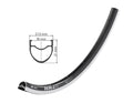 DT Swiss RR 411 28" Felge, Schwarz, 28 Loch, 622-18, LV 6,5 mm