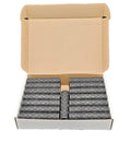 HERRMANS 89B Empuñaduras de caja de servicio negras, 120 mm, TPE45, 30 piezas/caja