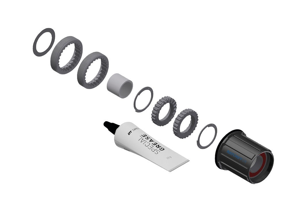 Service Kit DT Swiss mozzo RP 3 Pawl in Ratchet LN, Shim. acc, 18T