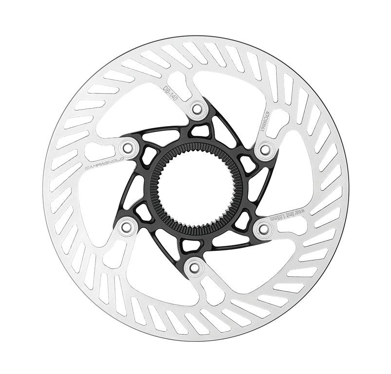 Disco de freno Campagnolo AFS 140 mm, plateado, CenterLock, accesorio araña