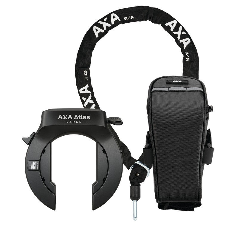 Juego de cerradura de cuadro retráctil Axa Atlas con ULC130, bolsa y llave de extensión.