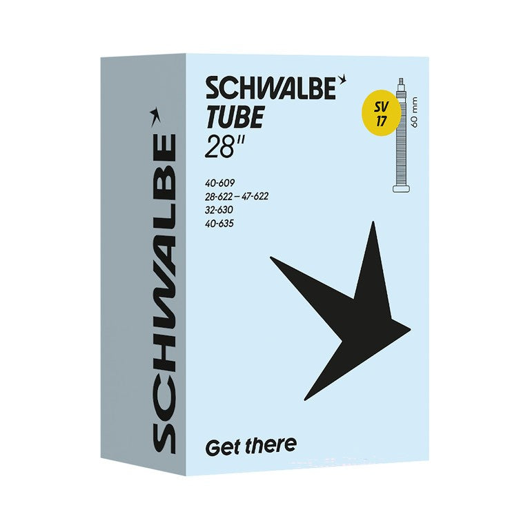 Cámara Schwalbe Air VP 17 larga, 28 x 1 1/8-1,75", 28/47-622/635 VP, 60 mm