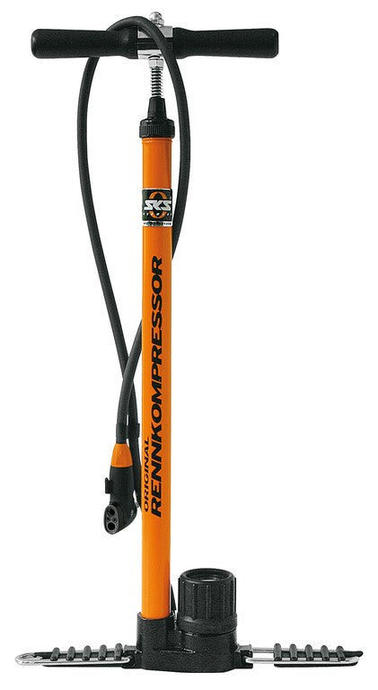 Standpumpe SKS Rennkompressor VD/VS/VP, 650 mm, orange, mit Manometer