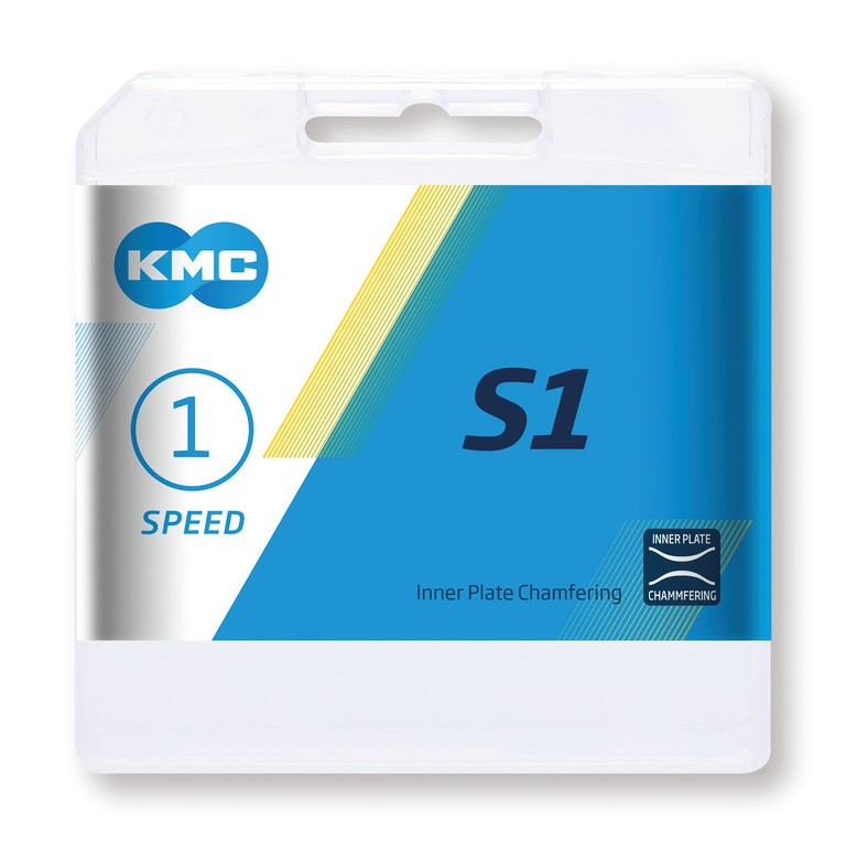 KMC S1 ​​Breite Kette 1/2" x 1/8", 112 Glieder, 8,6 mm, braun