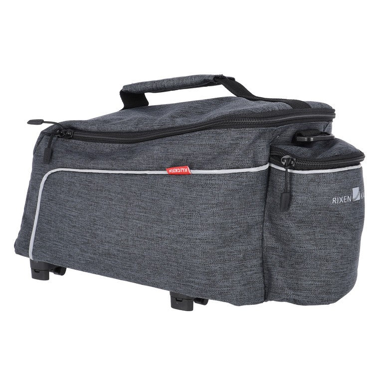 KLICKfix Rackp. Leichte Fahrradtasche, grau, 37 x 19 x 18 cm, 8 l, 640 g, Racktime