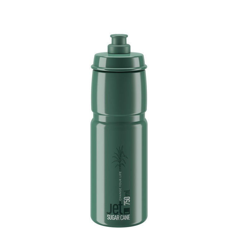 Borraccia Elite Jet Sugar Cane 750ml, verde scuro/bianco, plast. bio