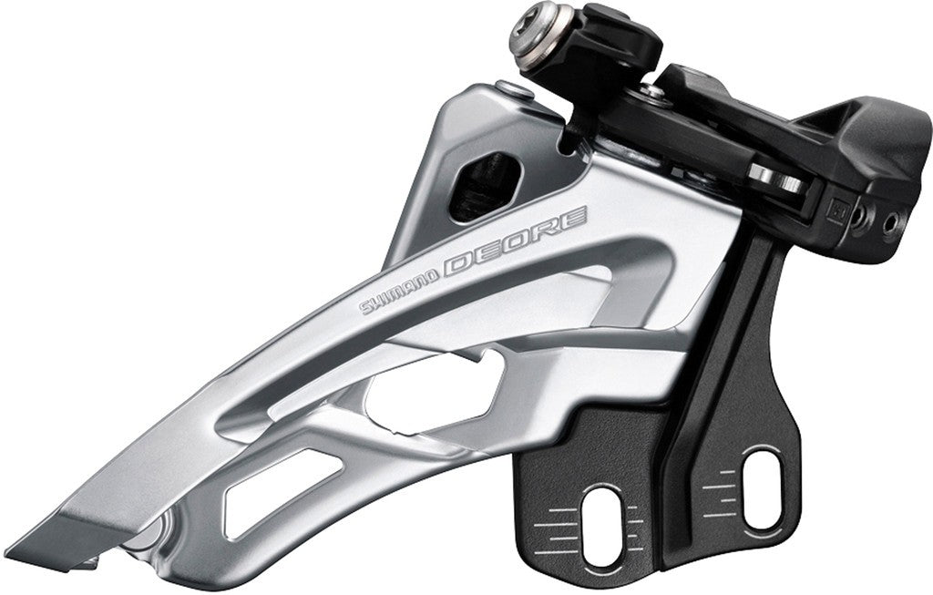 Umwerfer vorne: Deore Front Pull FDM6000E6 SideSwing, 66–69°, 3x10-fach. E-Typ