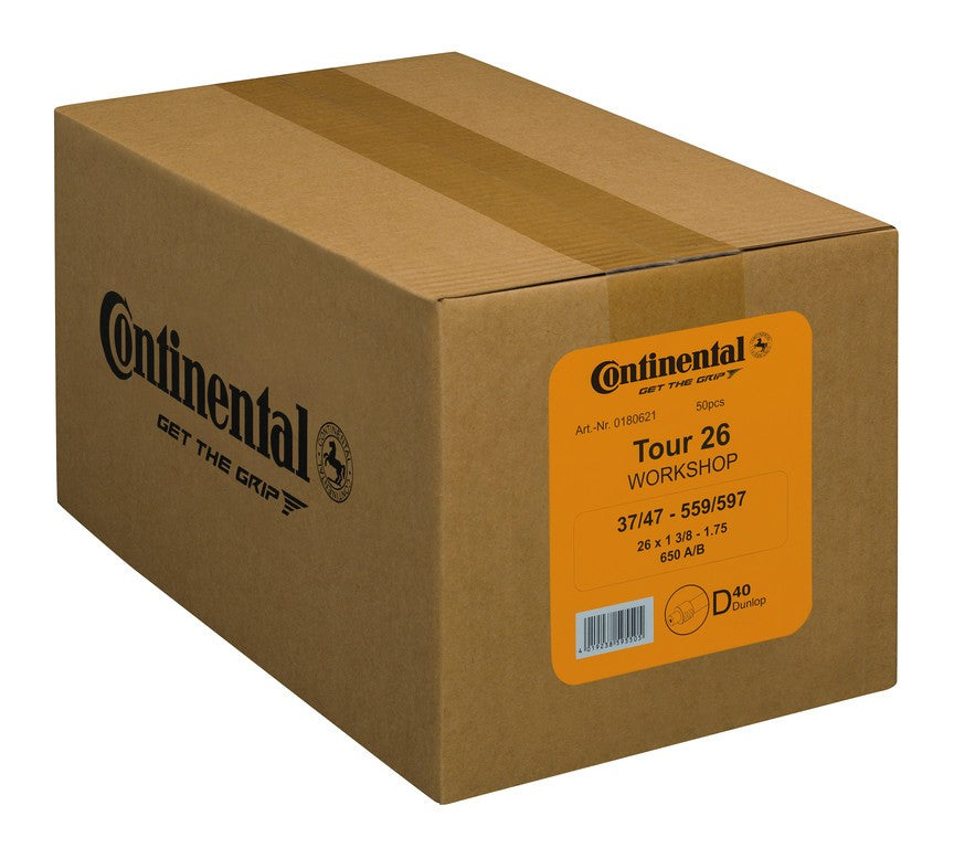 CONTINENTAL Camera d'aria Tour26 conf.officina 26x1 3/8-1.75" 37/47-559/597 VD 40mm