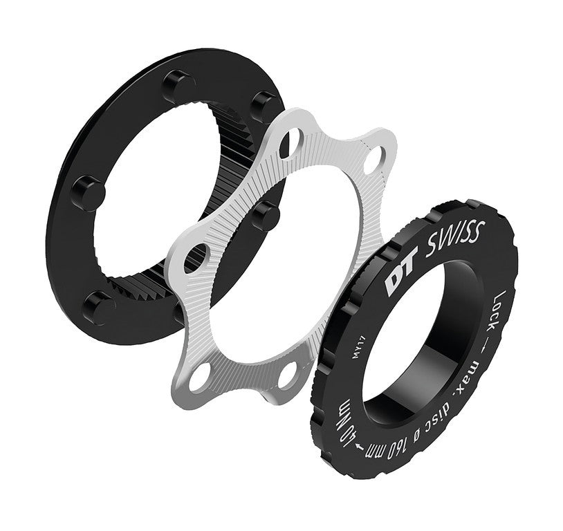 Adatt. DT Swiss Center Lock - IS 6-bolt Road, QR, TA9, TA12