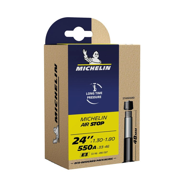 Cámara de aire Michelin E3 Airstop 24x1.30-1.80 33/46-490/507 VS 48 mm