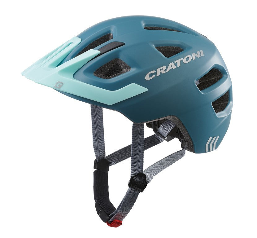 Casco bici Cratoni Maxster Pro (Kid) t. XS/S (46-51cm) acciaio/blu opaco