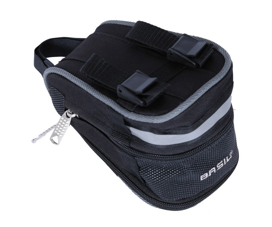 Borsa da sella Basil Mada nero, 19x11x13cm, 1,0-1,5L