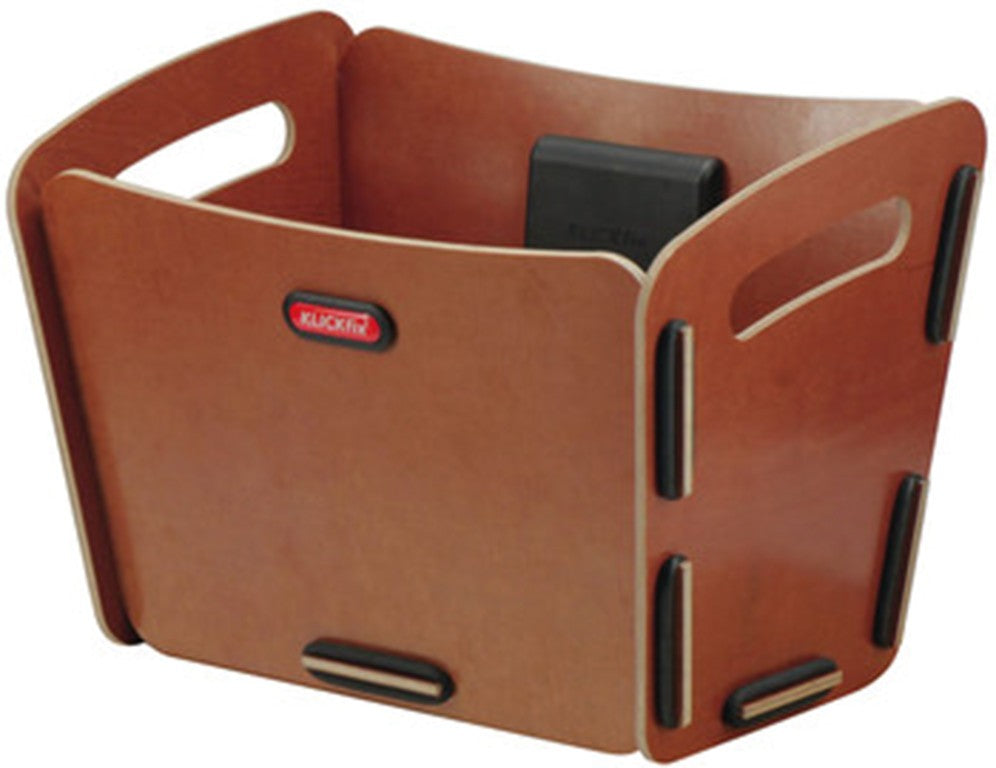 Fahrradkorb 2 Klickfix zur manuellen Montage 32x23x21,5cm, natur