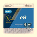 KMC e8 EPT E-Bike-Kette 1/2" x 3/32", 122 Glieder, 7,3 mm, 8 V.