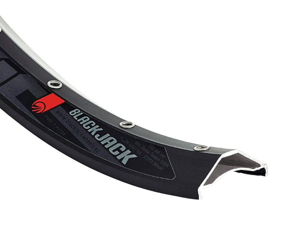Rodi Black Jack Ready 40 27,5" Felge, Schwarz, 32 Löcher, 584-40, LV 8,5 mm