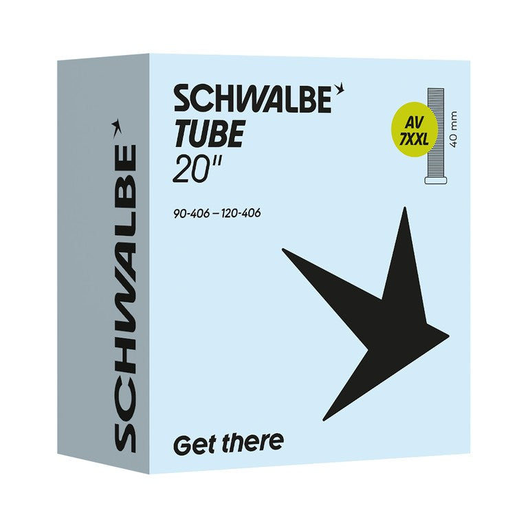 Cámara de aire Schwalbe VS 7XXL 20" 90/120-406 AGV 40 mm