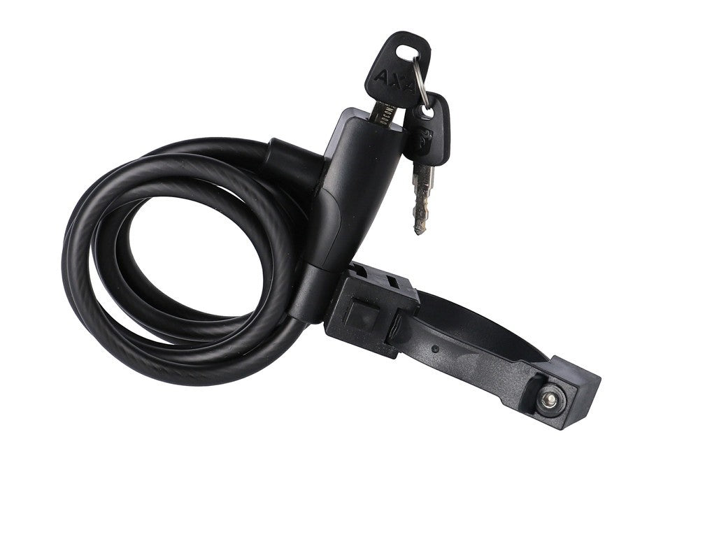 Candado de cable AXA Resolute 180/8, longitud 180 cm, Ø8 mm, negro