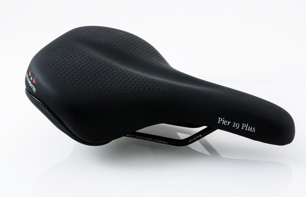 Sillín Pier 19 Plus 519P negro, unisex, 260 x 185 mm, aprox. 430 g