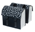 Borsa doppia Basil Urban Load DB nr/rifl/bianco, 40,5x17,5x46cm, 48-53l