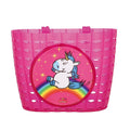 BikeFashion Einhorn-Lenkerkorb 19,5 x 10,5 x 15,0 cm, rosa/dekorativ, Kunststoff