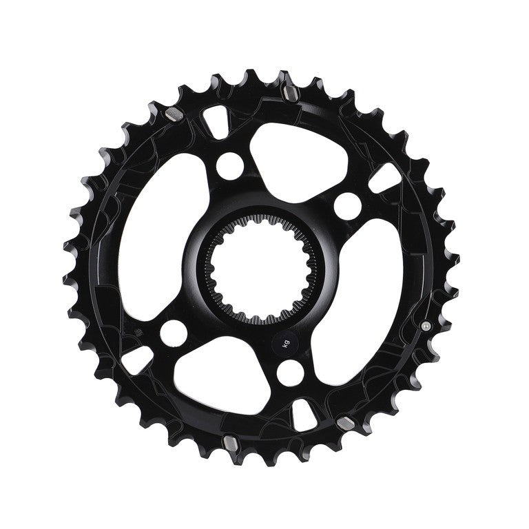 Plato Shimano Deore XT 36 dientes, montaje directo, 36 dientes, negro, todos los modelos, 2x12 velocidades