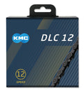 KMC DLC 12 SCHWARZ GEWACHS-Kette 1/2" x 11/128" 126 m, 5,2 mm, 12 V, Nr.