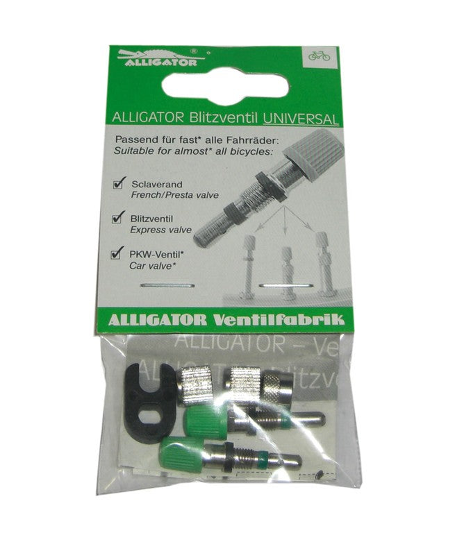 Universal Alligator Blitz Ventil Komplettset