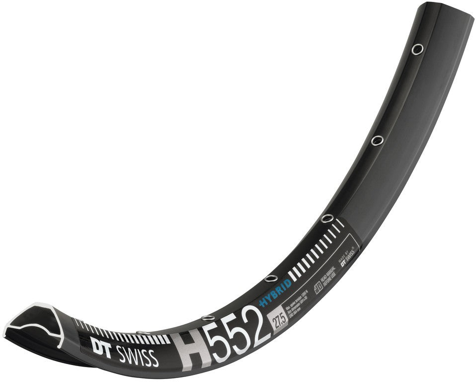 Cerchio DT Swiss H 552 27.5", nero,32 fori, 584-30, LV 6,5mm