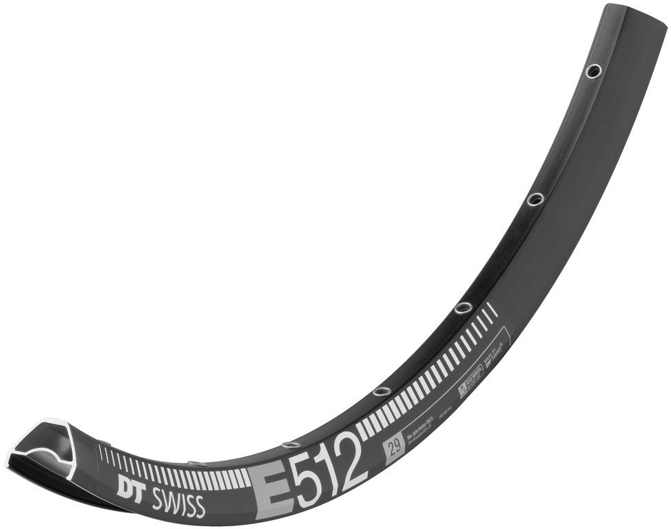Cerchio DT Swiss E 512 29", nero, 32 fori, 622-25, LV 6,5mm