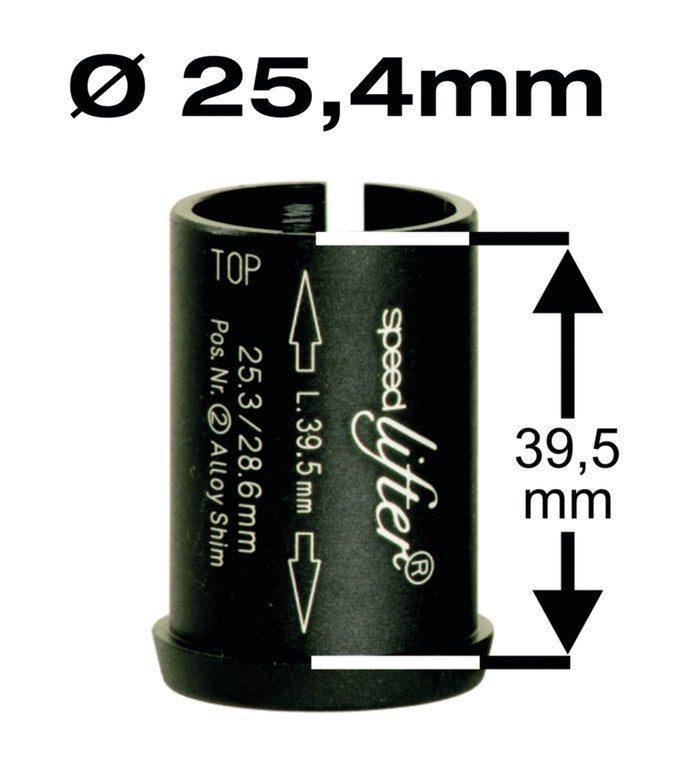 Boccola riduz. Speedlifter 1 1/8" Ahead Ø25,4mm, all 39,5mm, nero