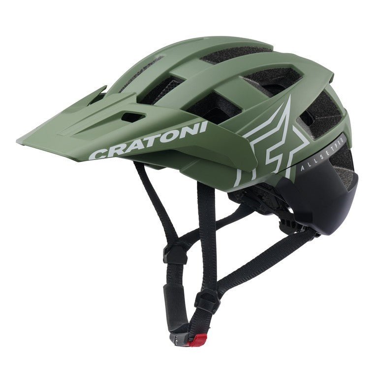 Casco bici Cratoni AllSet Pro (MTB) kaki/nero opaco, t. M/L (58-61cm)