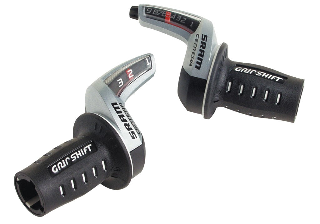 SRAM Centera Drehgriffschalter 1:2, rechts, 8-fach, schwarz/silber