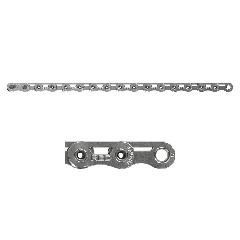 Catena cambio SRAM Red E1 Flattop 126 maglie 12vel, PowerLock, arg