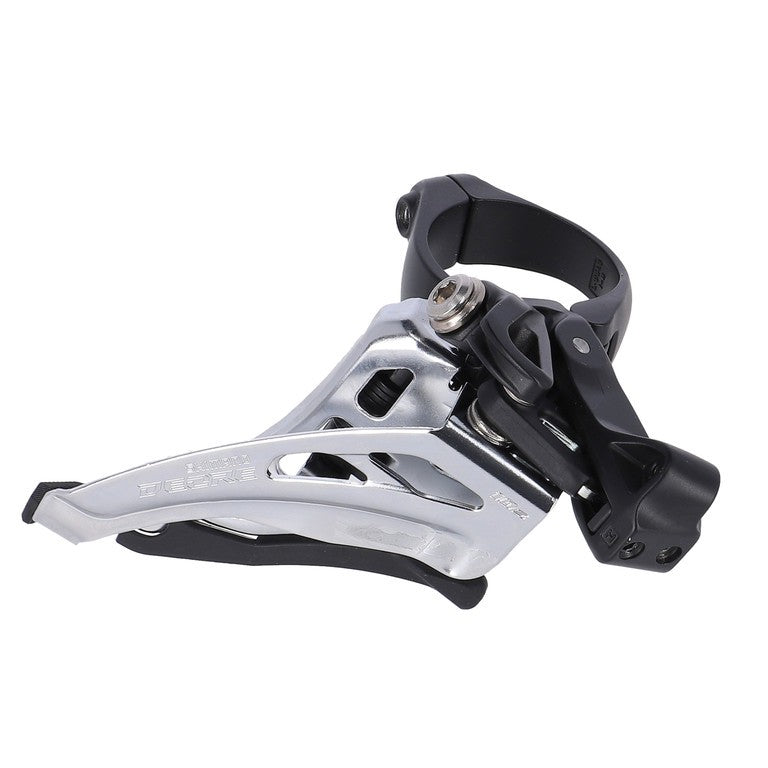 Cuña delantera derecha. Deore FrontPull FDM4100M Giro lateral, 34,9 mm, 66-69°, 2 x 10 v., Clase media