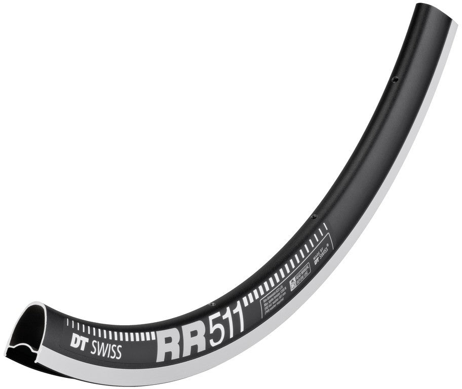 Cerchio DT Swiss RR 511 28", nero, 20 fori, 622-18, LV 6,5mm