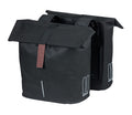Borsa doppia Basil City nero, 12x29x30 cm, 28-32l