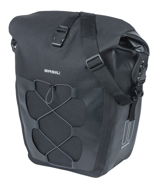 Borsa singola Basil Navigator L nero, 32x15x37cm, Hook-On-System