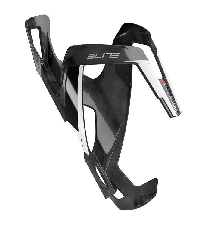 Portabidón Elite Vico Carbon, negro/blanco, Ø74 mm