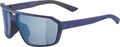 Alpina Swift blaue Miracle Op Sportbrille, verspiegelte blaue Gläser, Kat. 3