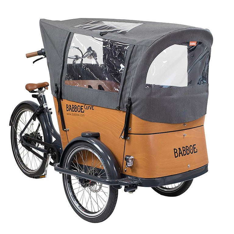 Copertura antipioggia Babboe grigio, per Curve, Docril