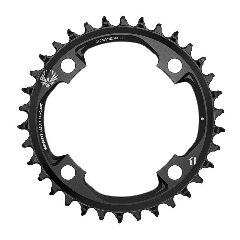 Sram X-Sync Eagle 104BCD 104 mm, 32 dientes, aluminio, negro, plato de 12 velocidades