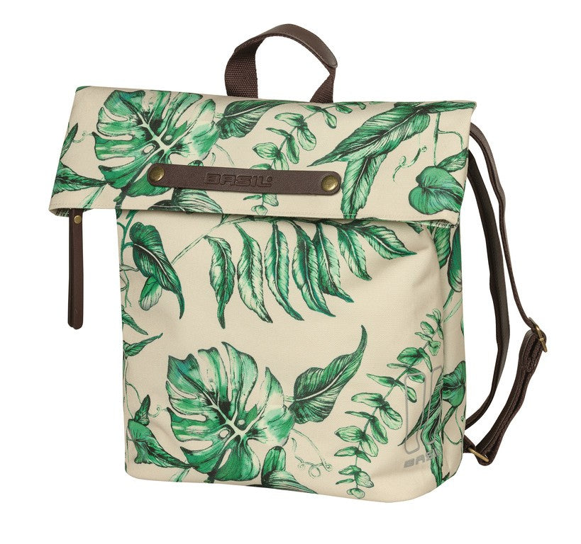 Mochila para bicicleta Basil Ever-Green Sandshell, beige, 28 x 16 x 35 cm, 14-19 L