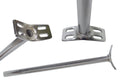 Reggisella per monoc. vers. 4 fori 22.2 x 400mm, dist. fori 75mm, crom.