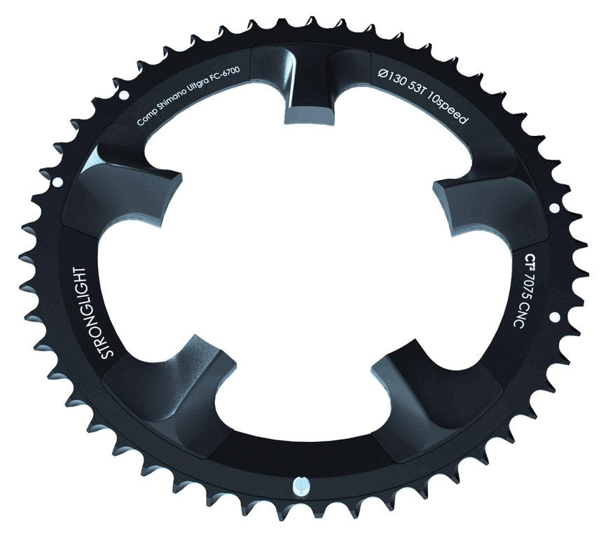 Plato interno Stronglight Ultegra/E 110 mm, 36 dientes, negro, CT², 10 velocidades.