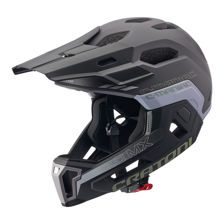 Cratoni C-Maniac 2.0 MX Fahrradhelm, Mattbraun-Stein, Größe L/XL (58-61cm)